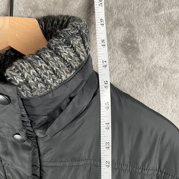 Zara Basic Long Puffer Coat Women’s Size M Black Quilted Full-Length Winter - Picture 3 of 6
